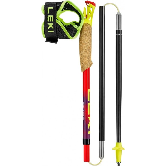 LEKI TRL Ultratrail FX One trekking poles, 125 cm, red LEKI TRL Ultratrail FX One trekking poles, 125 cm, red