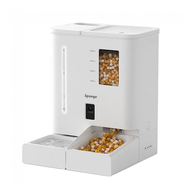 SPONGE Pet Feeder Dual Smart - automatic pet feeder for dogs and cats - 4.5 l