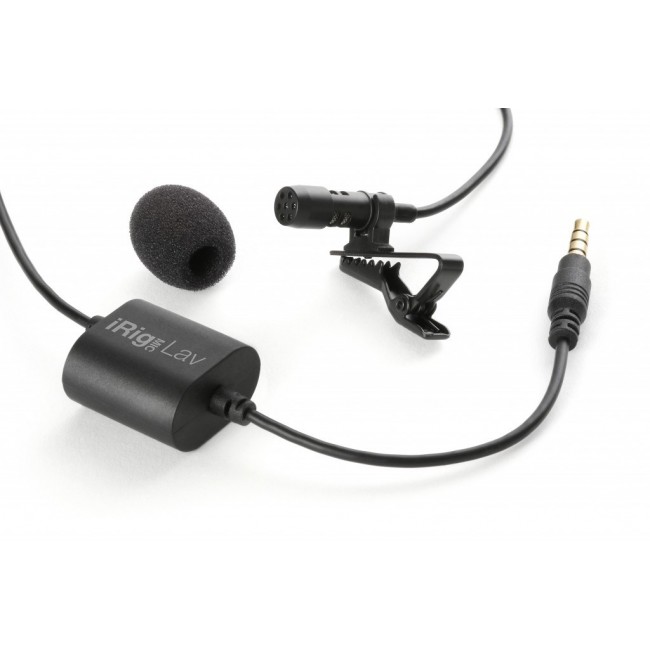 IK Multimedia iRig Mic Lav Black Clip-on microphone IK Multimedia iRig Mic Lav Black Clip-on microphone