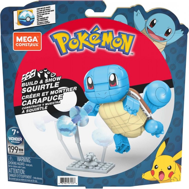 MEGA Construx Pok mon Build and Show Squirtle Building Set MEGA Construx Pok mon Build and Show Squirtle Building Set
