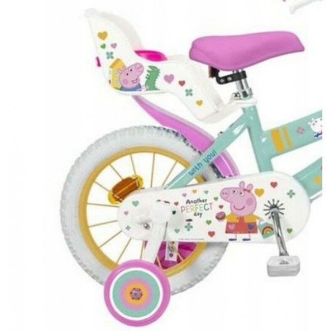 Children's bicycle Toimsa 12 Swinka Peppa green