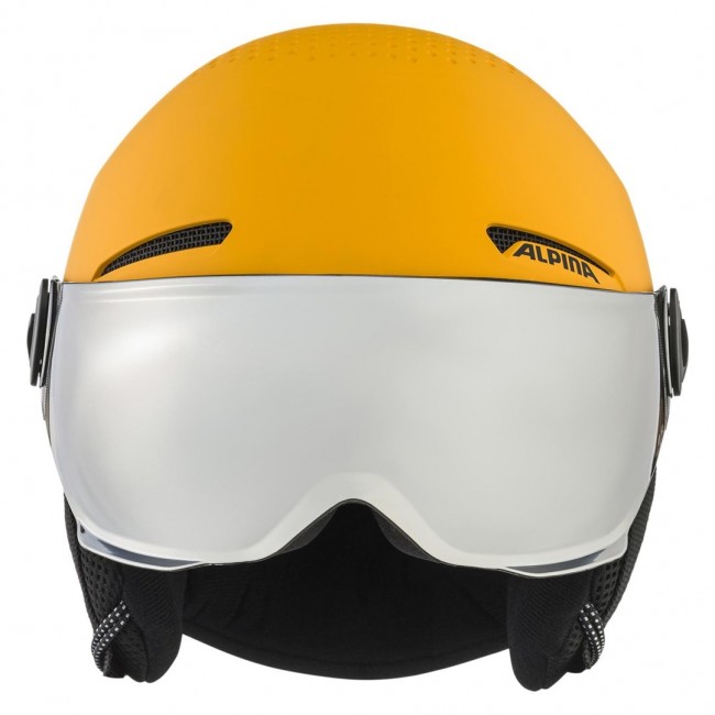 Alpina Zupo Visor Q-Lite Burned-Yellow winter helmet. Matt 51-55 Alpina Zupo Visor Q-Lite Burned-Yellow winter helmet. Matt 51-55