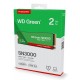 Western Digital Green WD SN3000 NVMe SSD POWERED BY SANDISK 2 TB