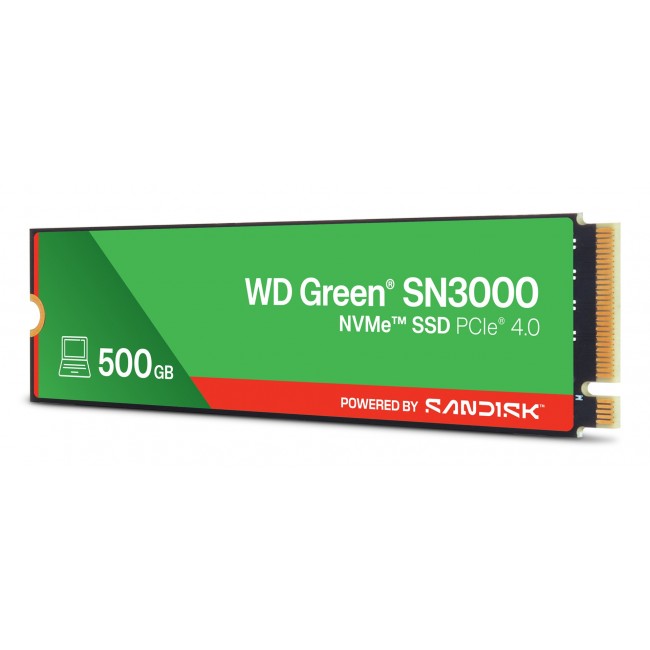 Western Digital Green WD SN3000 NVMe SSD POWERED BY SANDISK 500 GB
