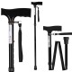 Folding walking stick ACTIONMED black