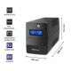 Qoltec 53977 Uninterruptible Power Supply | Monolith | 450VA | 240W | LCD | USB | RJ45