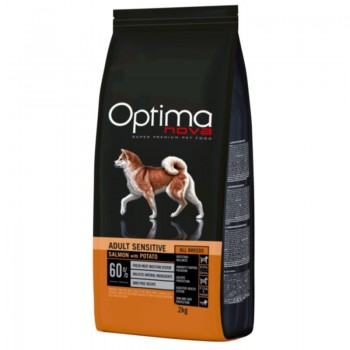 OPTIMANOVA Adult Sensitive Salmon & Potato - dry dog food - 2kg