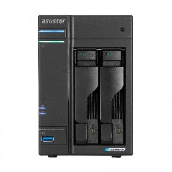 Asustor LOCKERSTOR 2 Gen2 + (AS6702T v2) NAS Desktop Intel Celeron N5105 4 GB DDR4 0 TB ADM Black