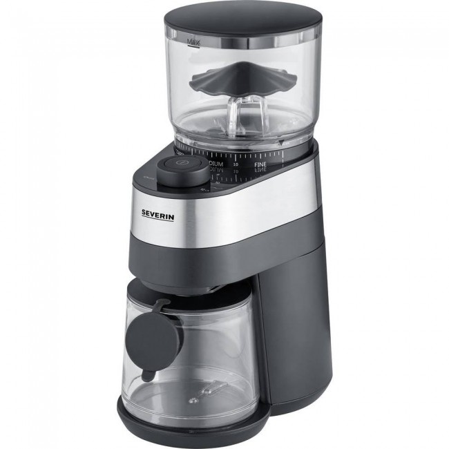 Severin KM 3880 coffee grinder 140 W Black, Stainless steel