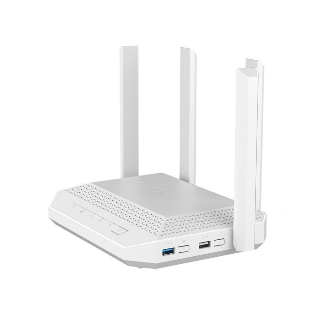 Keenetic Hero (KN-1012) AX3000 Mesh Wi-Fi 6 Multi-Gigabit Router with a 4-Port Gigabit and 1-Port 2.5 Gigabit Smart Switch, SFP Combo Port, USB 2.0 and USB 3.0 Ports