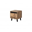 NORD bedside table 2 pcs. 40x38x45 cm oak wotan/anthracite NORD bedside table 2 pcs. 40x38x45 cm oak wotan/anthracite