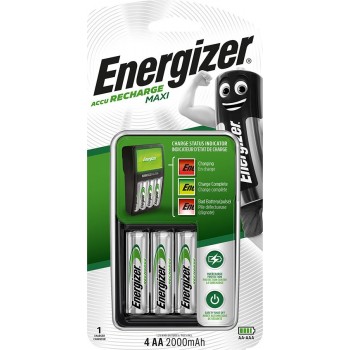 ENERGIZER Maxi ACCU HR6 POW battery charger + 2 AA 2000 mAh batteries