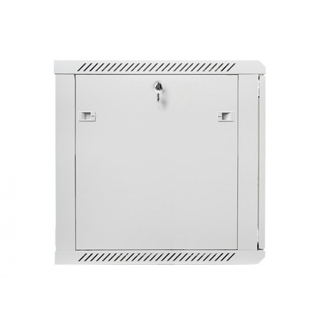 Lanberg wall-mounted installation rack cabinet 19'' 12U 600x600mm gray (glass door)