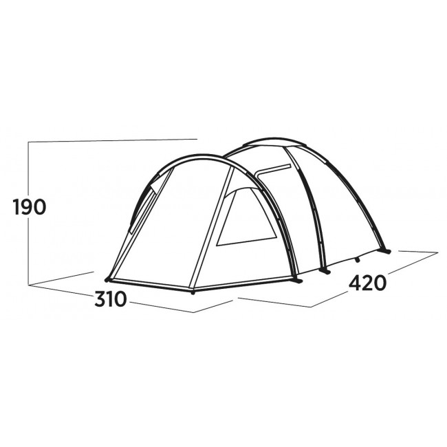 Easy Camp Kinn 5 Green Dome/Igloo tent