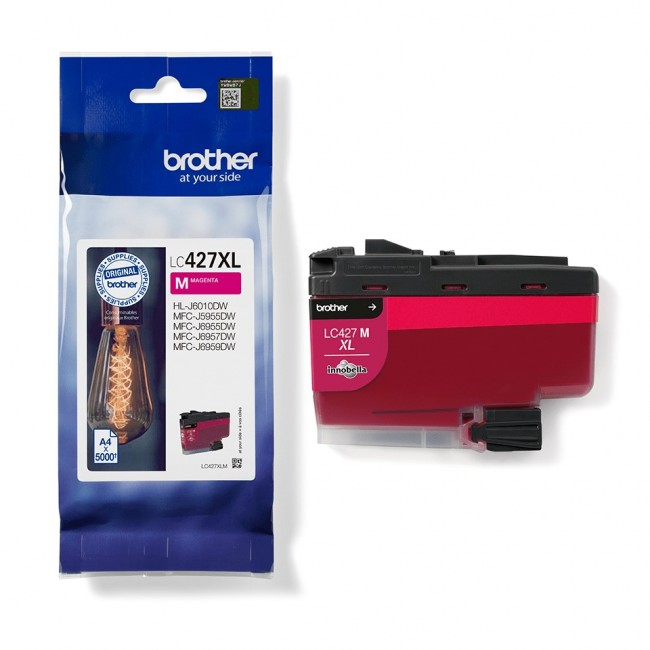 Brother LC-427XLM ink cartridge 1 pc(s) Original High (XL) Yield Magenta Brother LC-427XLM ink cartridge 1 pc(s) Original High (XL) Yield Magenta
