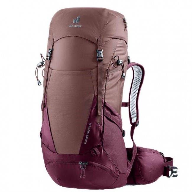 Deuter Futura Pro 38 SL women's hiking backpack - ashrose/cassis Deuter Futura Pro 38 SL women's hiking backpack - ashrose/cassis