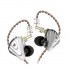 KZ ZAR NO MIC - in-ear headphones, silver
