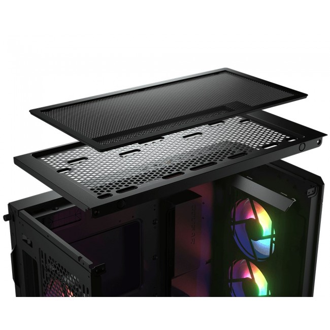 COUGAR Midi Tower Case Duoface Pro ARGB, Black