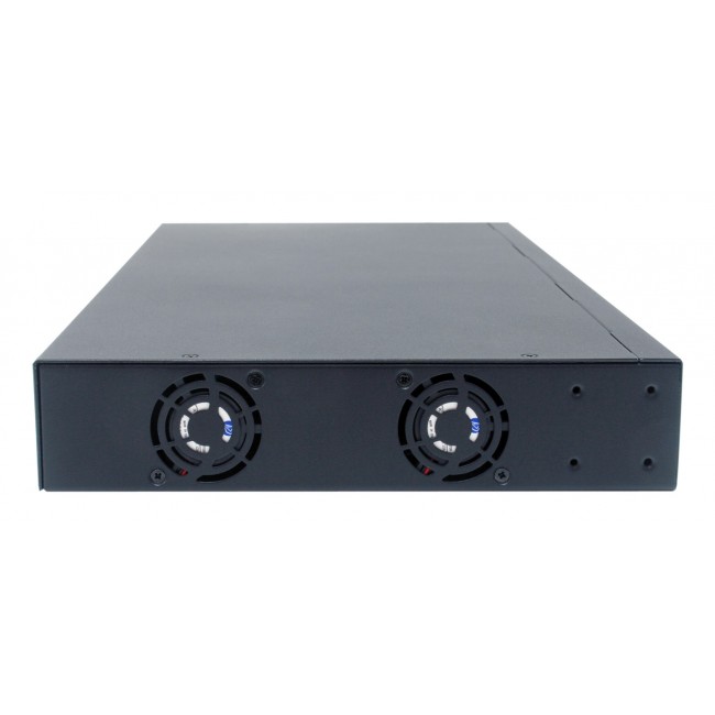 LevelOne 12-Port L3 Managed 10-Gigabit Switch, 8 x 1G/2.5G/5G/10G RJ45, 4 x 1G/2.5G/10G SFP+ Uplinks, 240Gbps Non-Blocking Fabric, 19-Inch Rackmount