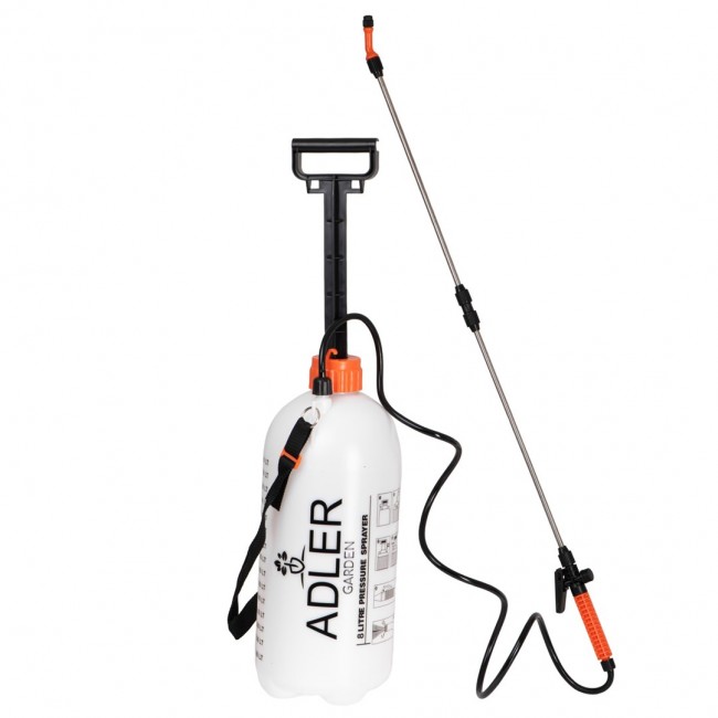 Pressure Sprayer ADLER AD 6809 manual 8L White, Orange