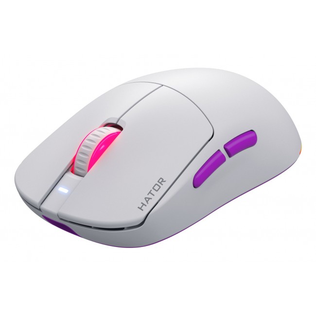 HATOR Quasar 3 ULTRA 8K Wireless, white-violet - Optical Yellow 100M Switches PixArt PAW3950 HATOR Quasar 3 ULTRA 8K Wireless, white-violet - Optical Yellow 100M Switches PixArt PAW3950