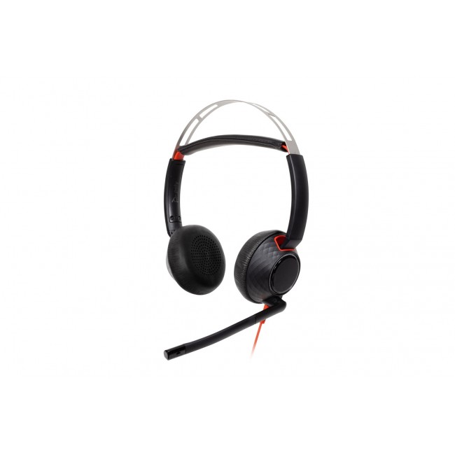 HP Poly Blackwire 5220 Stereo USB-C Headset +3.5mm Plug +USB-C/A Adapter (Bulk)