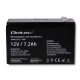 Qoltec 53062 AGM battery | 12V | 7.2 Ah | max 108A