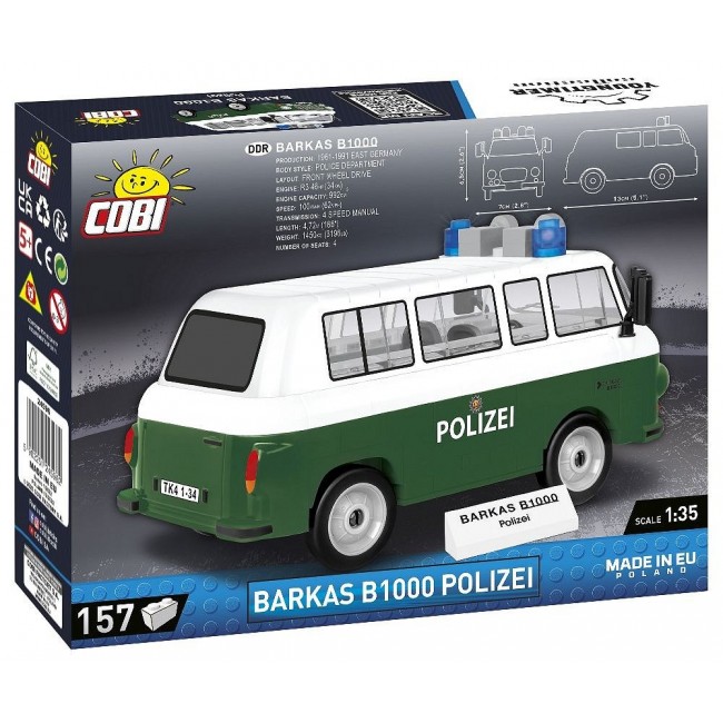 COBI 24596 Youngtimer BARKAS B1000 Polizei 156 pads p6