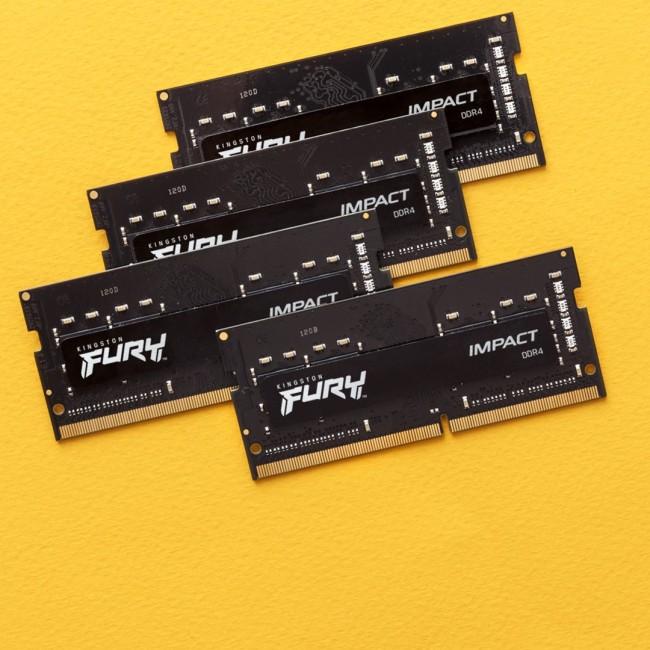 Kingston Technology FURY 16GB 3200MT/s DDR4 CL20 SODIMM (Kit of 2) Impact Kingston Technology FURY 16GB 3200MT/s DDR4 CL20 SODIMM (Kit of 2) Impact