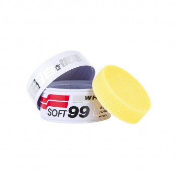 Soft99 White Soft Wax - wax for light coloured paintwork 350g