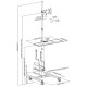 Maclean professional laptop stand cart, mobile computer workstation on wheels, max 17 Maclean professional laptop stand cart, mobile computer workstation on wheels, max 17