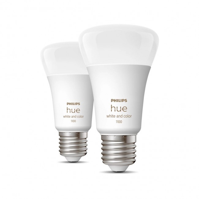 Philips Hue White and colour ambience A60 E27 smart bulb 1100 (2-pack) Philips Hue White and colour ambience A60 E27 smart bulb 1100 (2-pack)