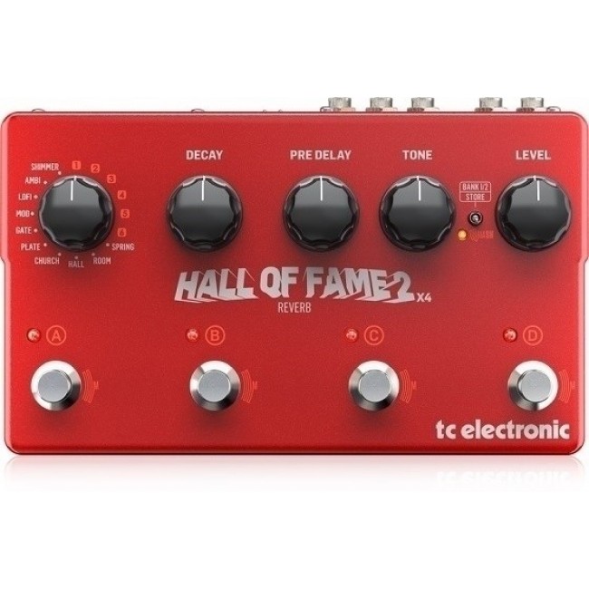 TC Electronic Hall of Fame 2 X4 Reverb - guitar effect TC Electronic Hall of Fame 2 X4 Reverb - guitar effect
