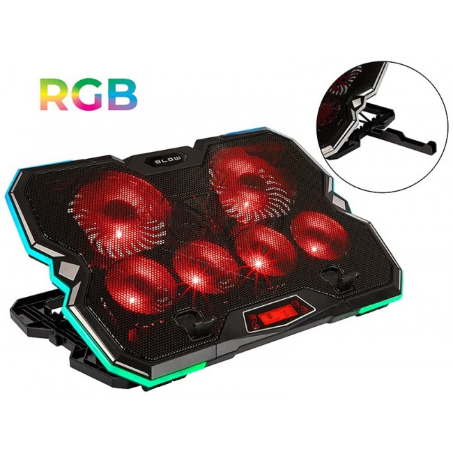 6 FAN VORTEX RGB Laptop Cooling Pad 6 FAN VORTEX RGB Laptop Cooling Pad