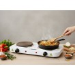Esperanza EKH010W Adjustable electric cooker, 2 heating fields, white