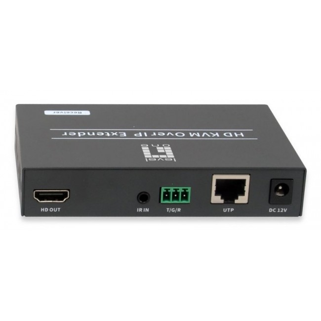 LevelOne HVE-6701R AV extender AV receiver Black