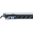 Intellinet Vertical Rackmount 12-Output Power Distribution Unit (PDU), EU CEE 7/3 Outlets, With Single Air Switch, No Surge Protection, Built-in 1.6m Power Cord with EU CEE 7/4 Plug