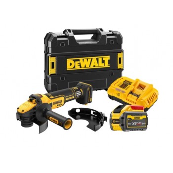 DEWALT SZLIFIERKA KĄTOWA 125mm 18V DCG409VSX1T 1x9,0Ah REG. OBR. TSTAK