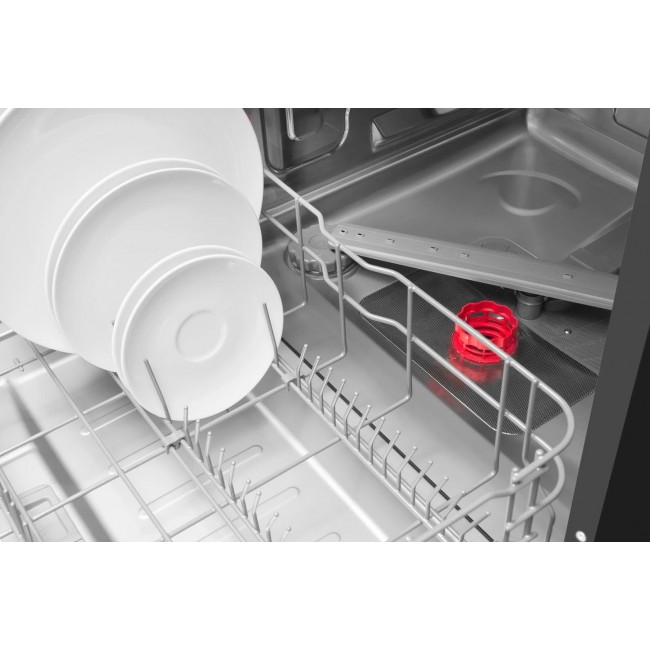 Amica DFM66B8EOqBH 60 cm freestanding dishwasher, black
