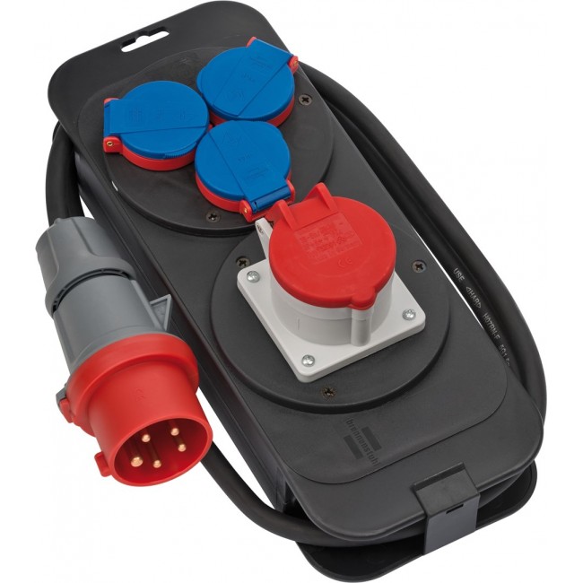 Brennenstuhl 1151600010 power distribution unit (PDU) 4 AC outlet(s) Black, Blue, Red