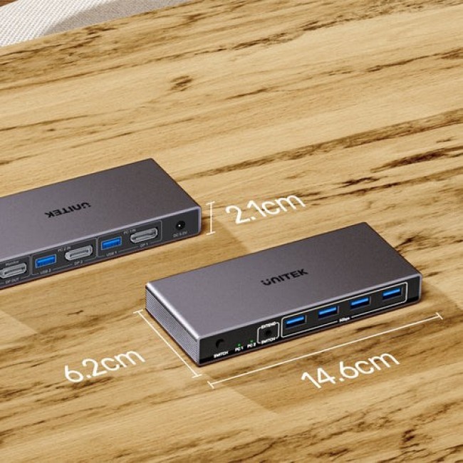 KVM Switch 8K@60Hz USB 3.0 5Gbps DP