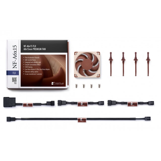 Noctua NF-A6x15 FLX Slim 60x15mm premium fan