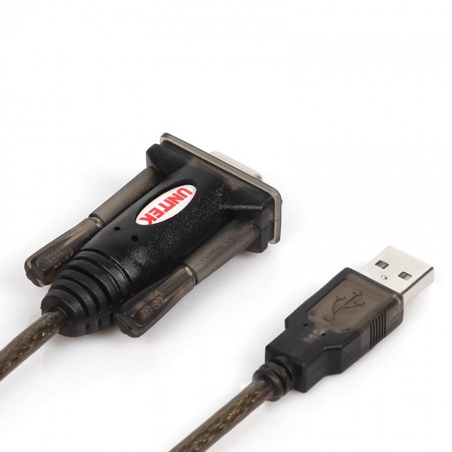 UNITEK Y-105 serial cable Black 1.5 m USB Type-A DB-9