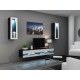 Cama TV stand VIGO NEW 30/140/40 black/white gloss