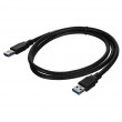 Lanberg CA-USBA-30CU-0010-BK USB cable 1m 3.0 USB A Black Lanberg CA-USBA-30CU-0010-BK USB cable 1m 3.0 USB A Black