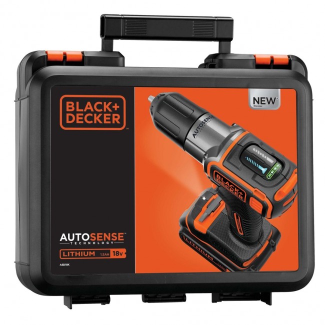 Black & Decker ASD18K-QW drill Keyless Black, Orange Black & Decker ASD18K-QW drill Keyless Black, Orange