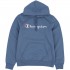 Men's Champion Hooded Sweatshirt Blue 220253 BS099 L