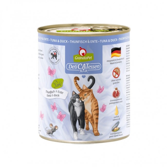 GRANATAPET DeliCATessen Tuna and duck - wet cat food - 800g