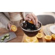 Bosch MCP72GPB citrus press Plastic, Stainless steel Black, Transparent
