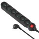 Maclean MCE188 power extension 5 m 6 AC outlet(s) Indoor Black Maclean MCE188 power extension 5 m 6 AC outlet(s) Indoor Black